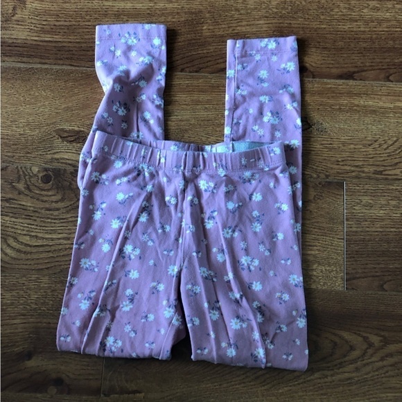 Wonder Nation pink flowers leggings in size S (6/6x) - Picture 2 of 4